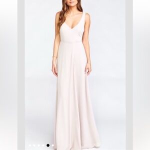 Show Me Your MuMu Jenn Maxi Dress Show Me the Ring Crisp XS NWT Bridesmaid Gown